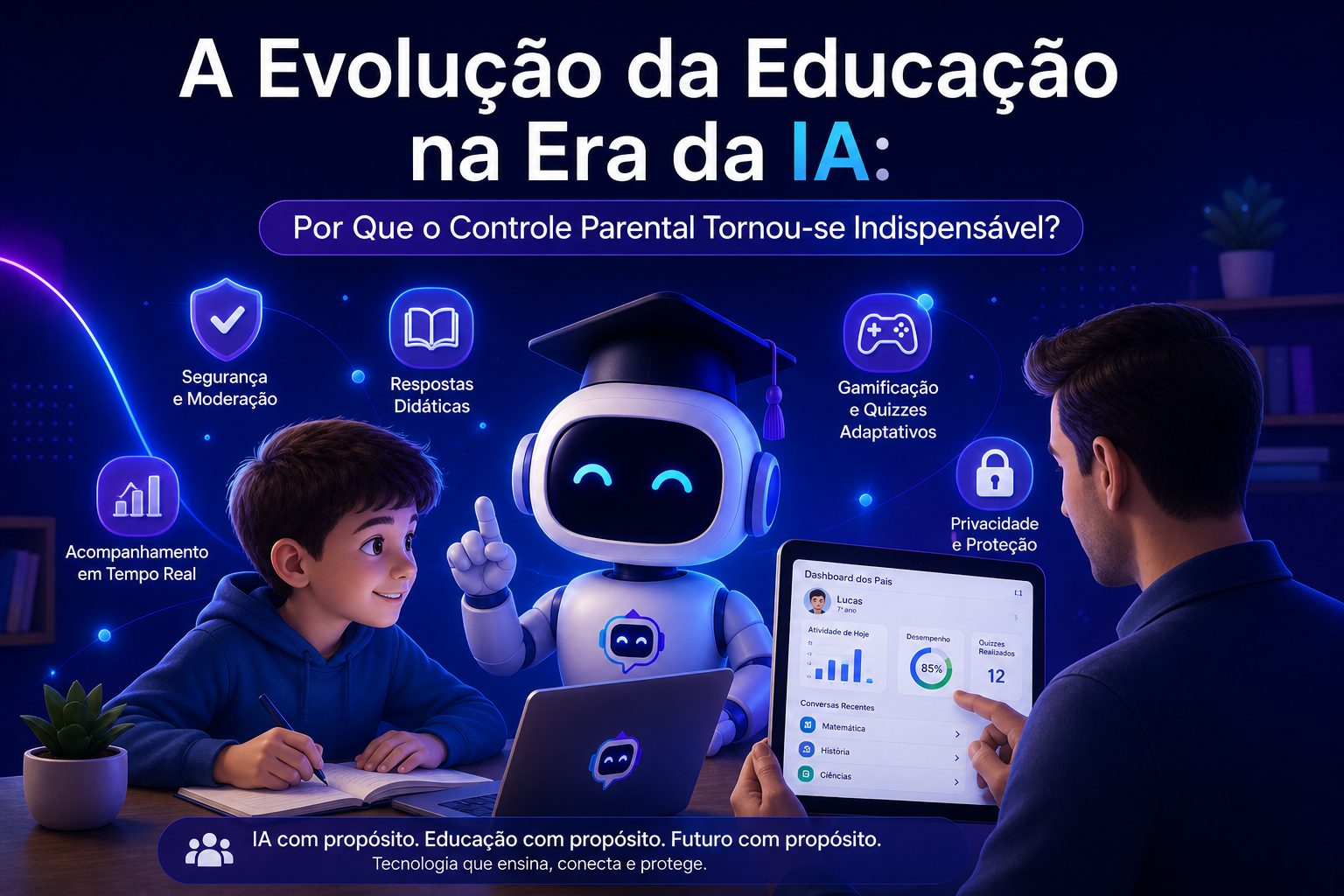 A Evolução da Educação na Era da IA: Por Que o Controle Parental Tornou-se Indispensável?