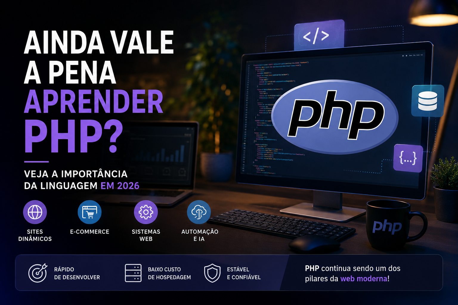 Ainda Vale a Pena Aprender PHP? Veja a Importância da Linguagem em 2026