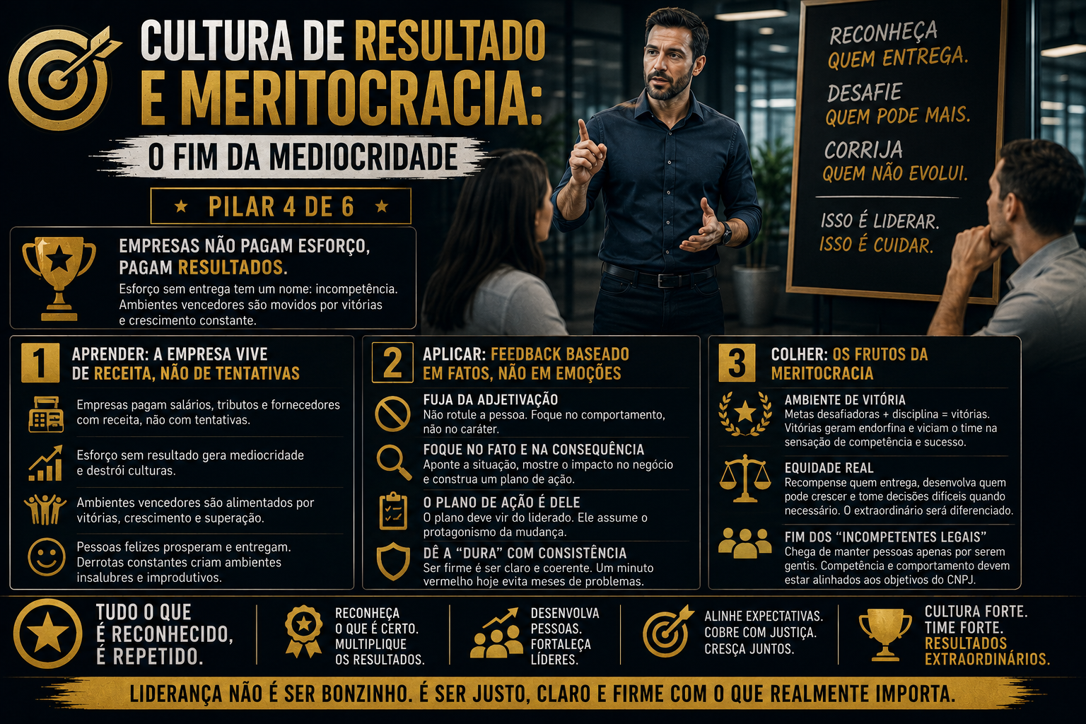 Cultura de Resultado e Meritocracia: O Fim da Mediocridade (Pilar 4 de 6)