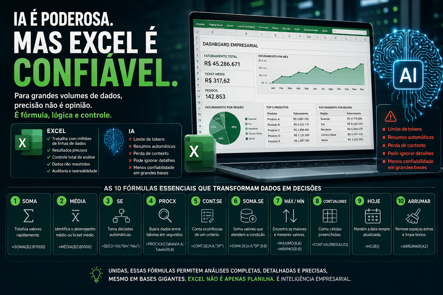 Excel Ainda é Mais Confiável que IA para Grandes Volumes de Dados? A Verdade que Empresas Estão Descobrindo em 2026