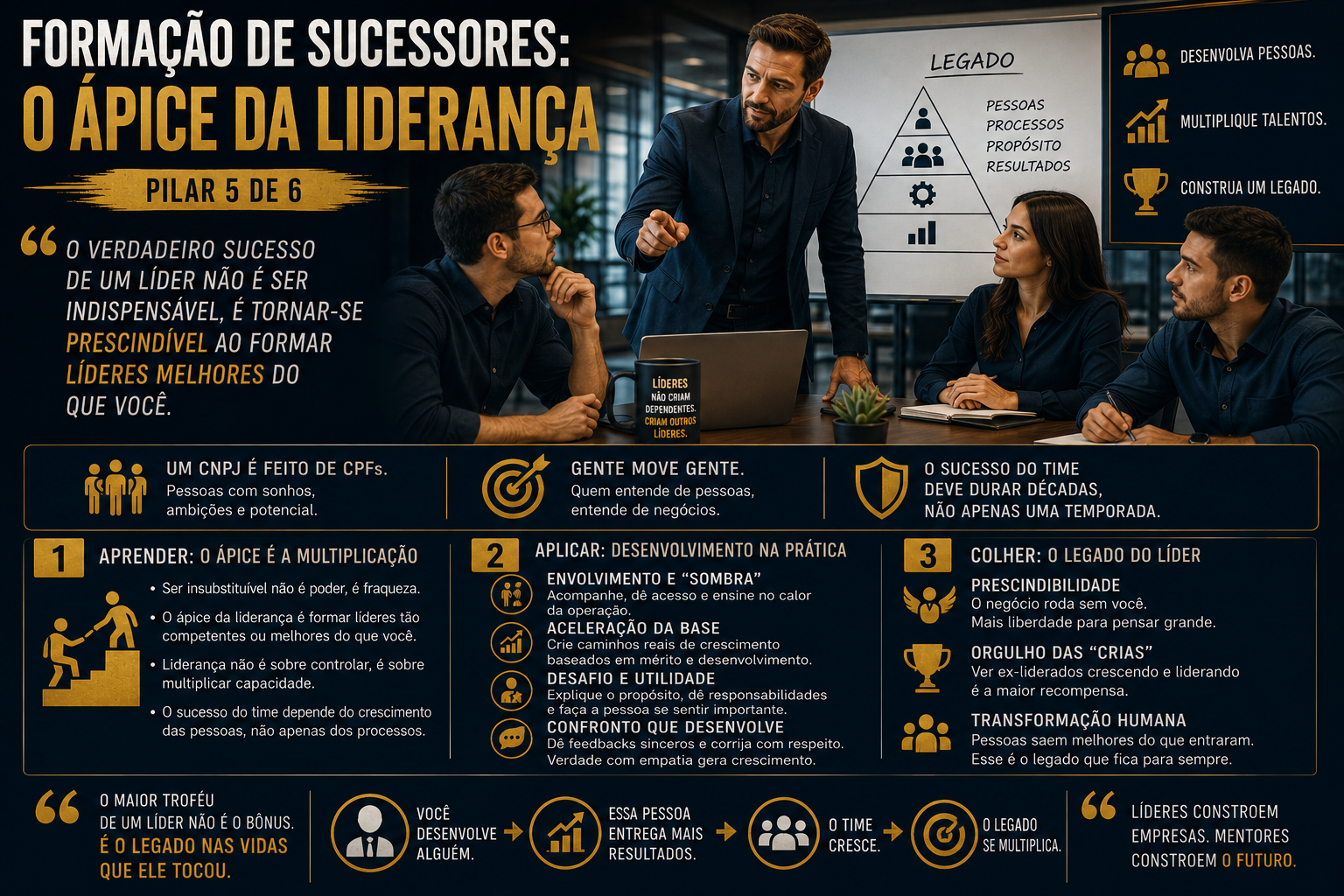 Formação de Sucessores: O Ápice da Liderança (Pilar 5 de 6)
