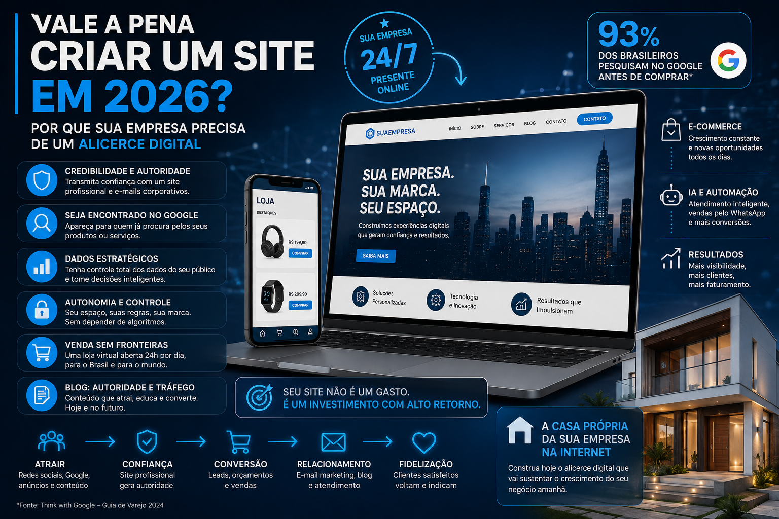 Vale a Pena Criar um Site em 2026? Por que sua Empresa Precisa de um Alicerce Digital